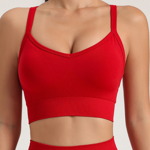 Naadloze drukverlichtende sport top