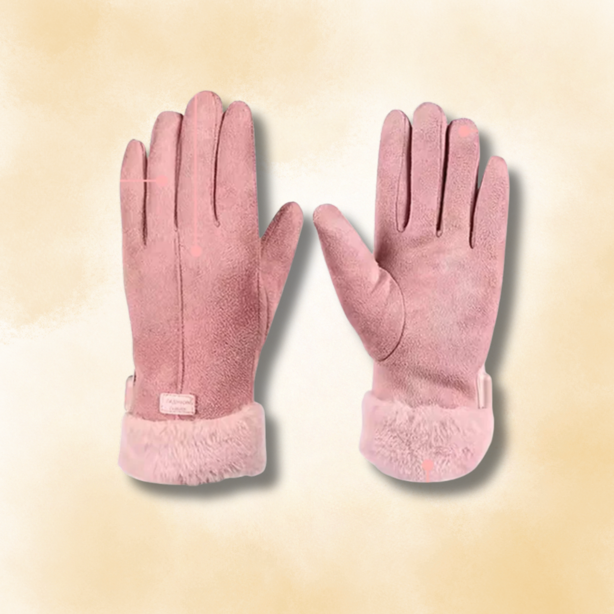 Verwarmde handschoenen met touchscreen